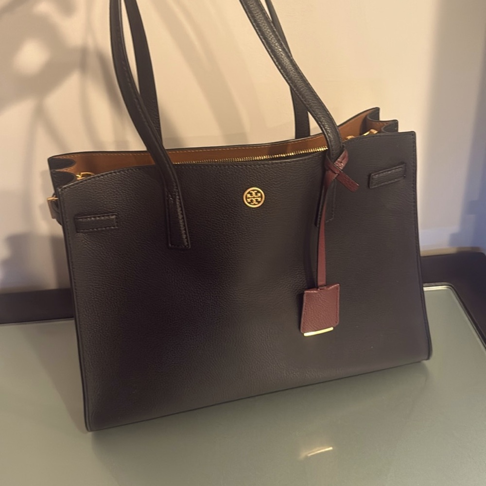 Tory Burch Walker Leather Satchel Tote. Used once. No sign of wear.
